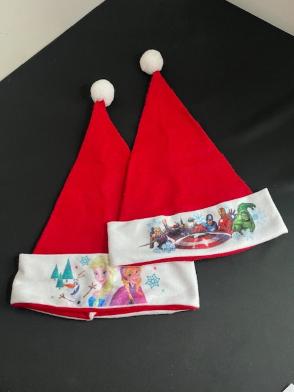 Frozen Disney and Marvel Santa's Hat